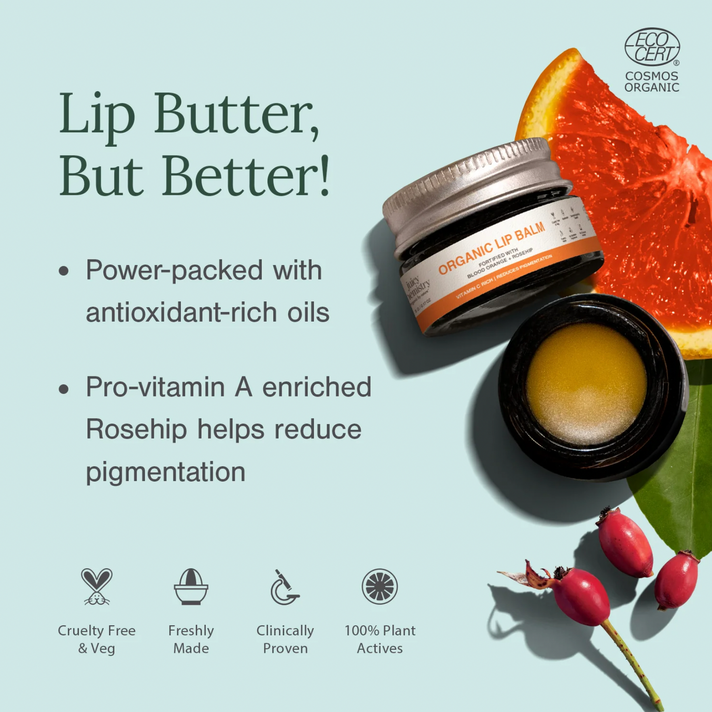 Blood Orange and Rosehip Lip Balm