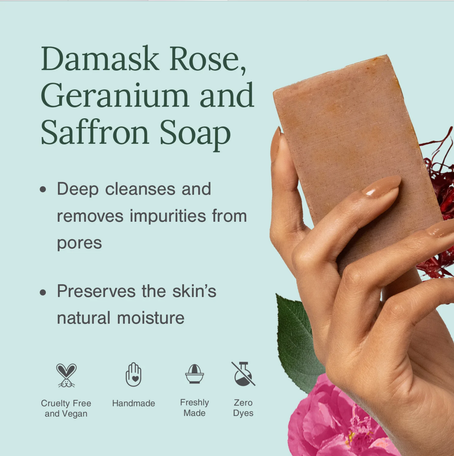 Rosehip and Germanium Ultra Moisturizing and Luxurious Organic Soap