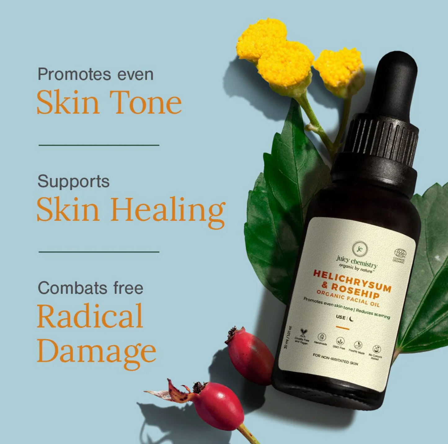 Helichrysum and Rose Hip Facial Oil