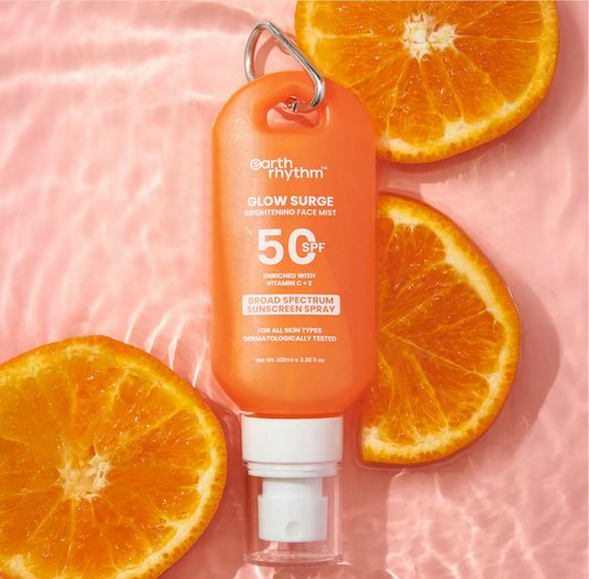 Glow Surge Sunscreen Spray SPF 50, UVA and UVB Protection with Vitamic C + E
