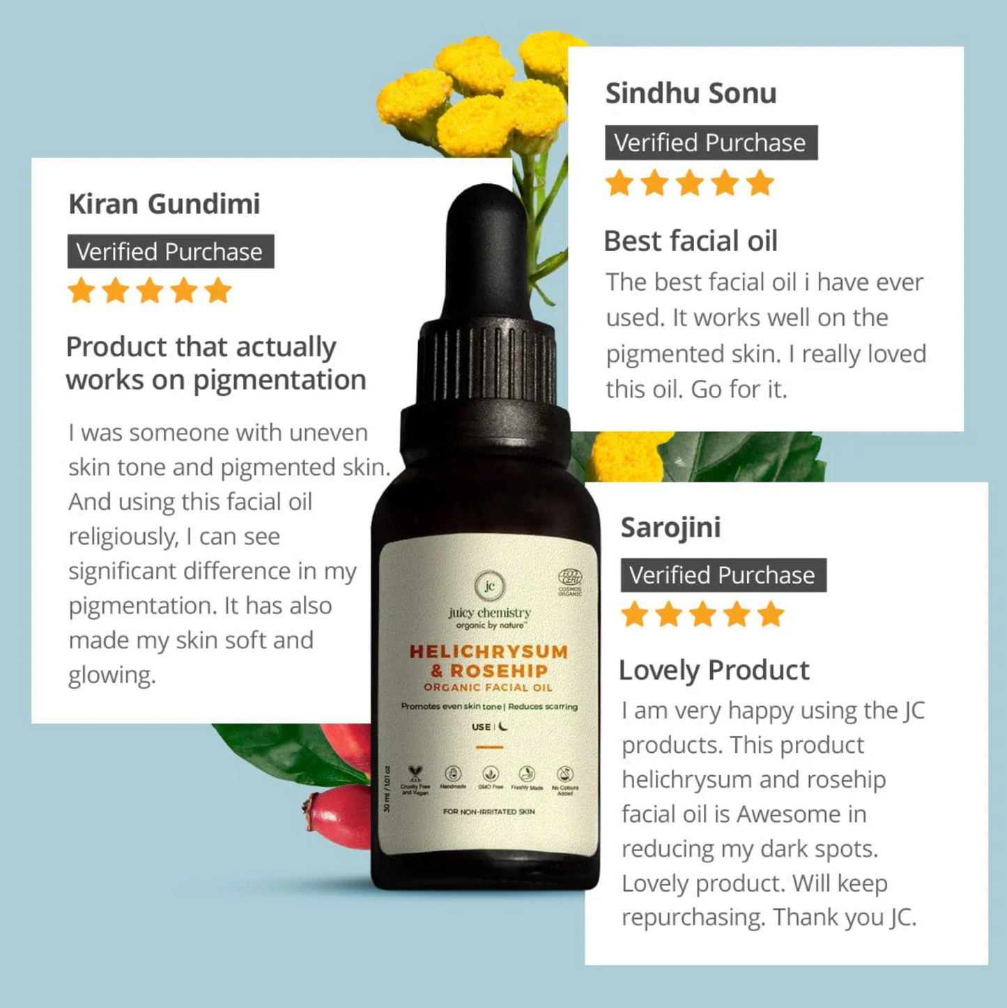 Helichrysum and Rose Hip Facial Oil